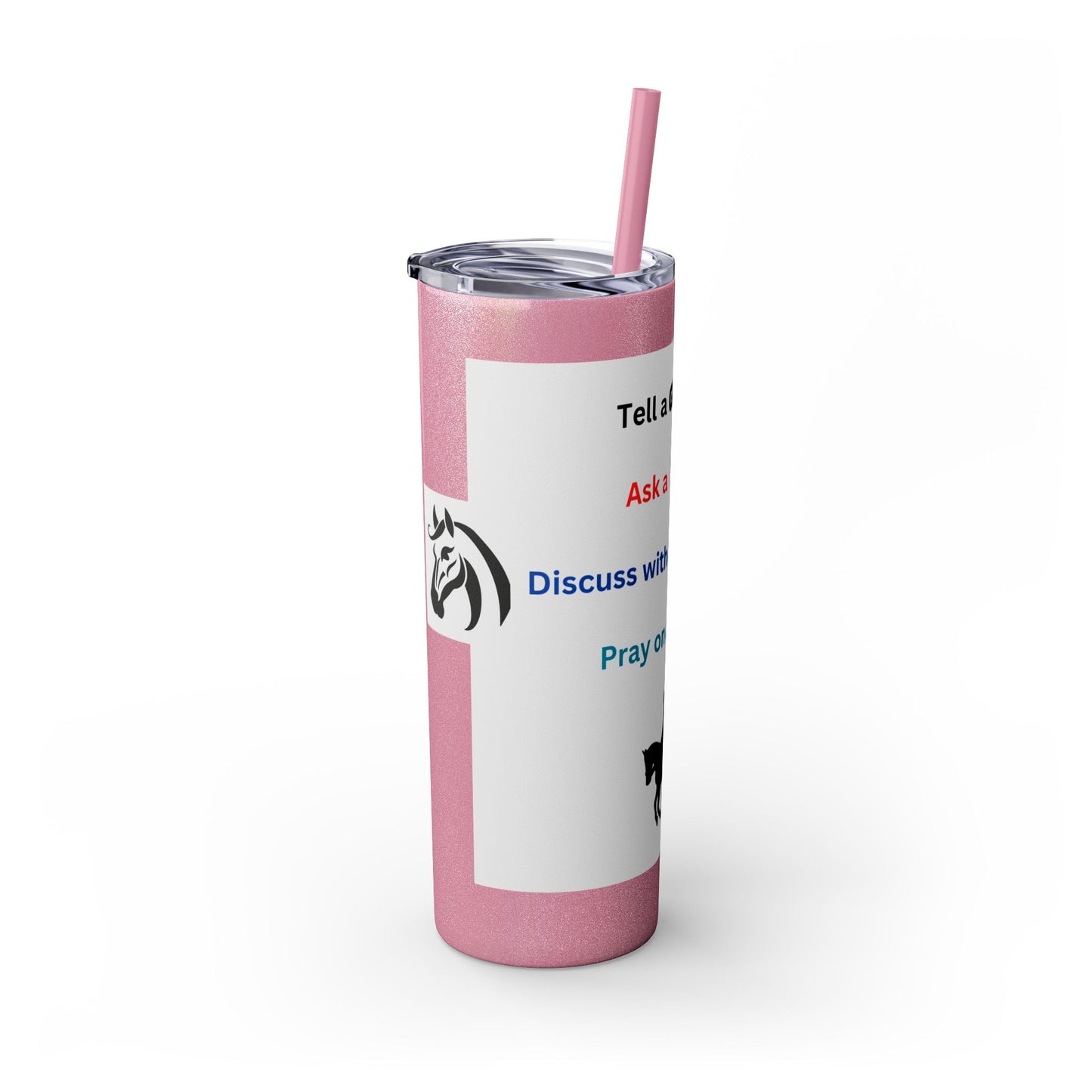 Skinny Tumbler with Straw, 20oz - Tell A Gelding