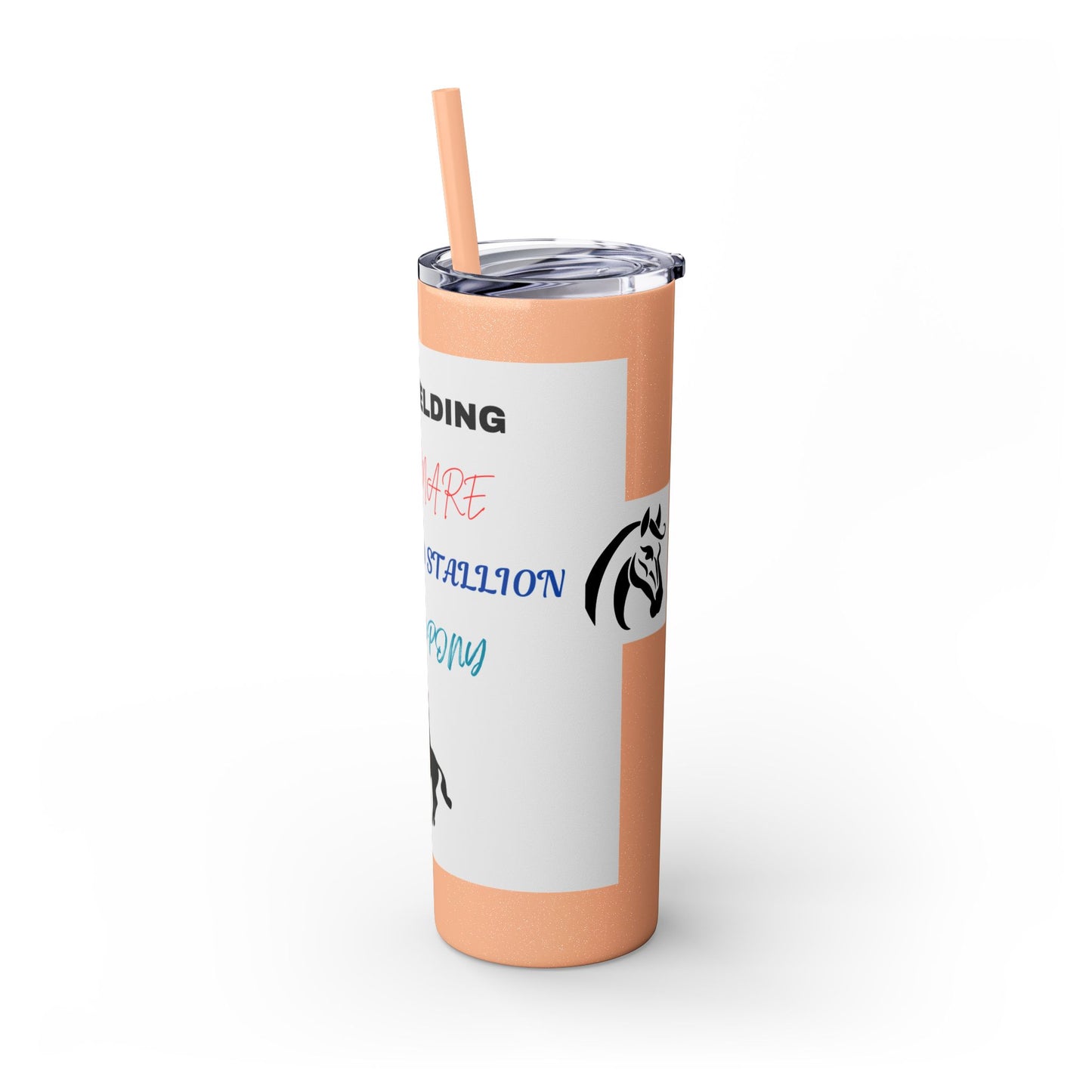 Skinny Tumbler with Straw, 20oz - Tell A Gelding