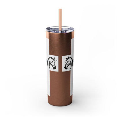 Skinny Tumbler with Straw, 20oz - Tell A Gelding