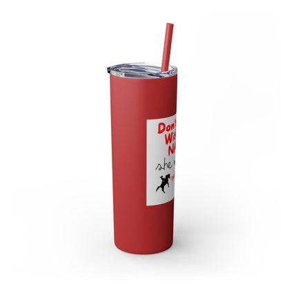 Skinny Tumbler with Straw, 20oz