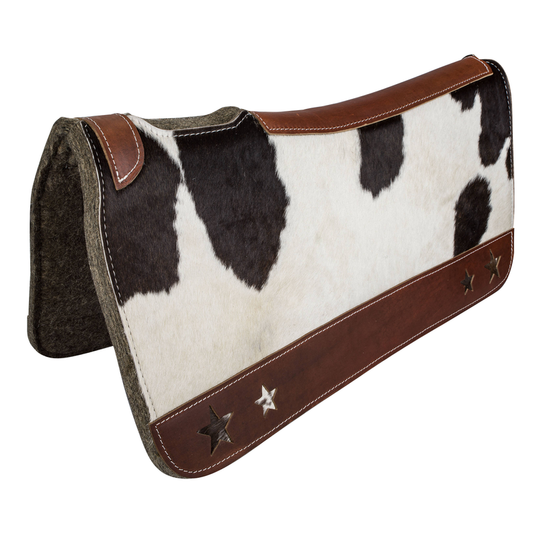 Tabelo Contour Wool Felt Saddle Pad w/Cowhair Top