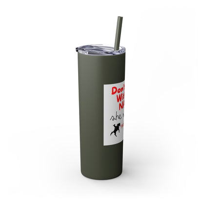 Skinny Tumbler with Straw, 20oz