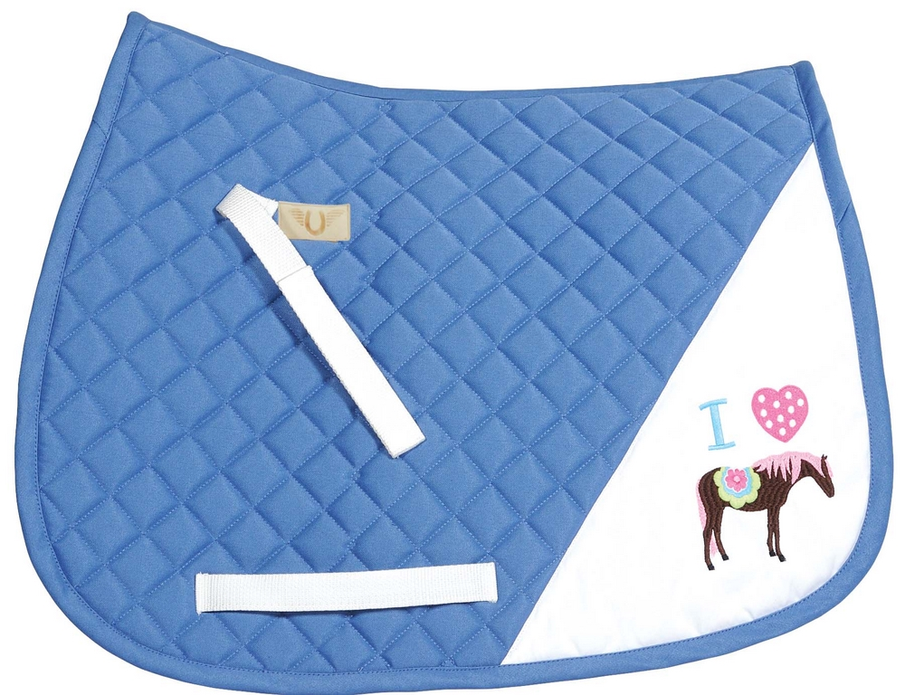 TuffRider I Heart Pony Girl Saddle Pad