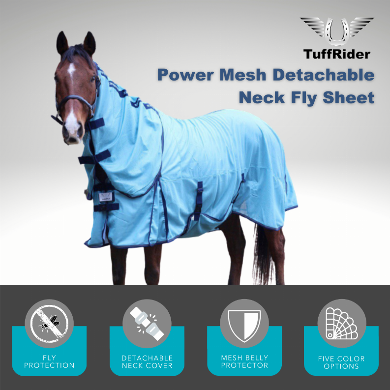 TuffRider Power Mesh Detachable-Neck Fly Sheet