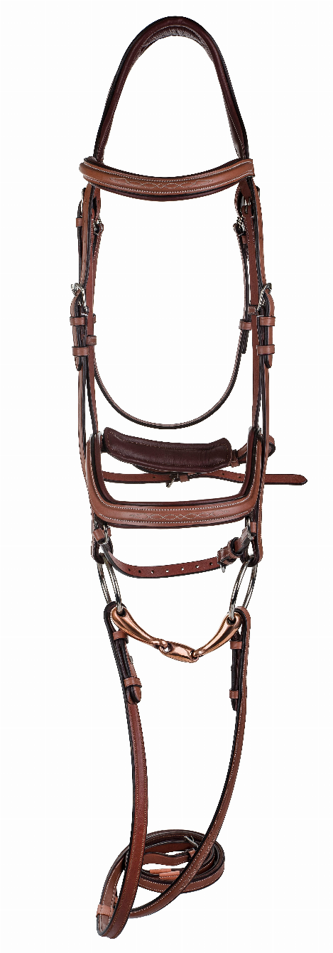 Laureate by Henri de Rivel Anatomical Bridle with Rubber Reins