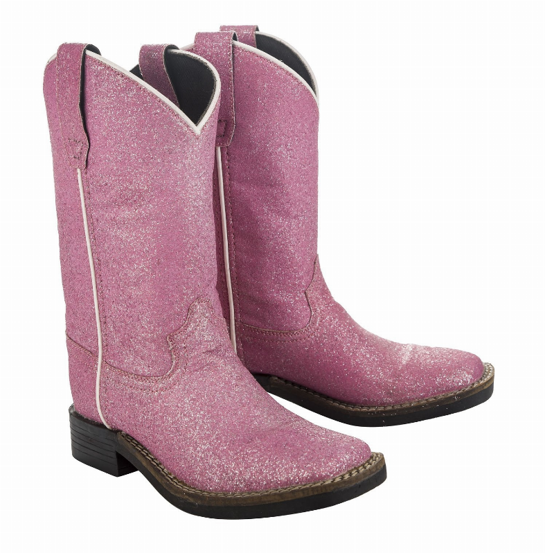 Tuffrider Toddler Pink Glitter Western Boot