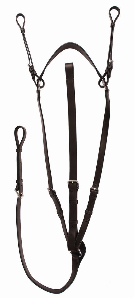 Henri de Rivel Advantage Flat Breastplate Martingale with Standing Attachment