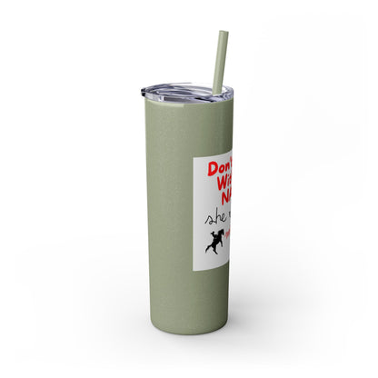 Skinny Tumbler with Straw, 20oz