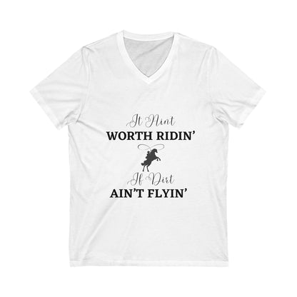 Unisex Jersey Short Sleeve V-Neck Tee