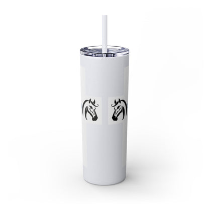 Skinny Tumbler with Straw, 20oz - Tell A Gelding