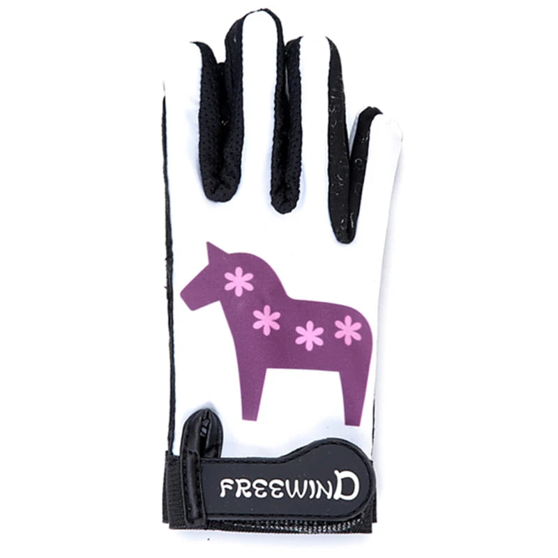 Children's Horseback Riding Gloves - Boys and Girls - Breathable Hand Protector