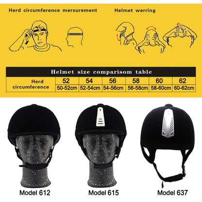 LOCLE Equestrian Horse Riding Helmet Breathable Durable Safety Half Cover Horse Rider Helmets For Men Women Children 52-62cm