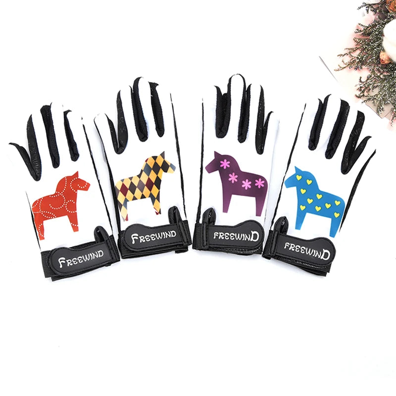 Children's Horseback Riding Gloves - Boys and Girls - Breathable Hand Protector