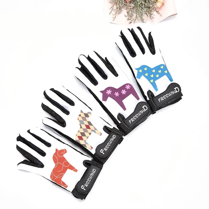 Children's Horseback Riding Gloves - Boys and Girls - Breathable Hand Protector