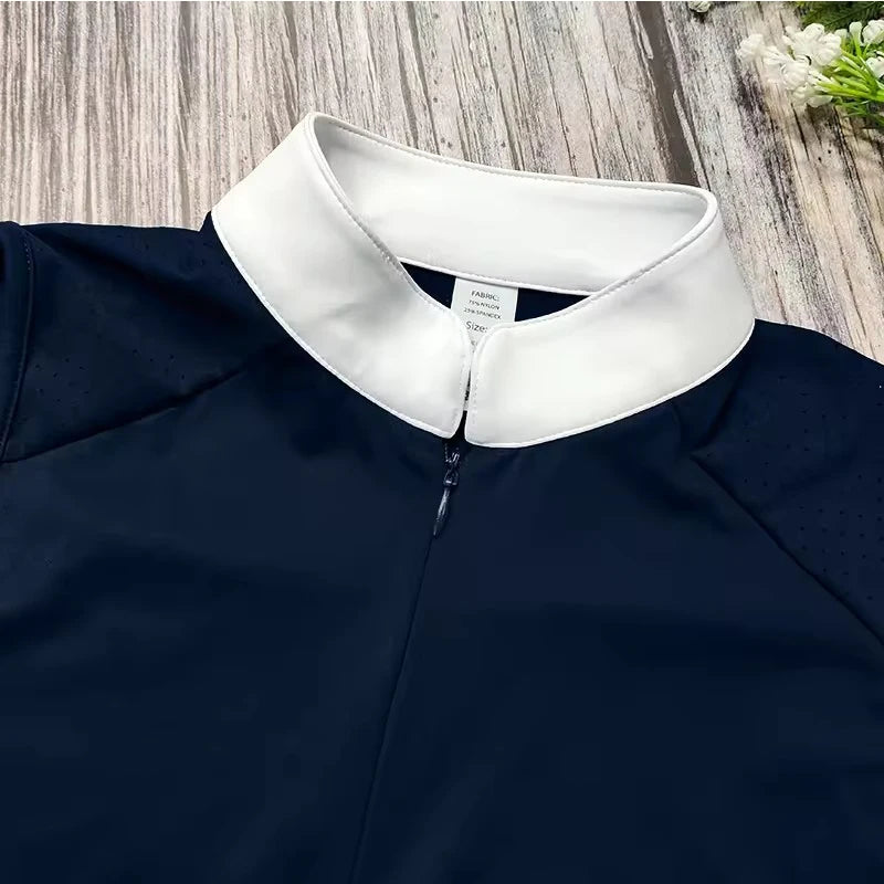 Women Long-Sleeve Equestrian Base Layer Breathable Shirt