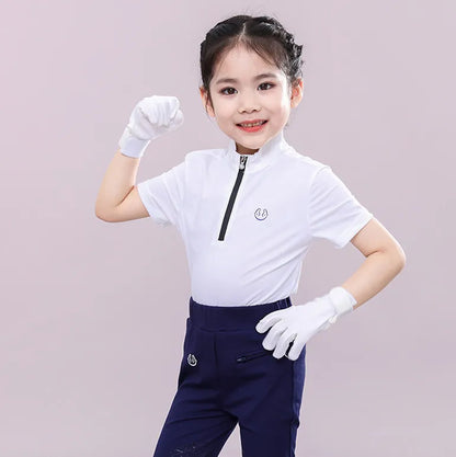 Children's Equestrian Outfits - Horseback Riding Boys or Girls Shirts and Breeches