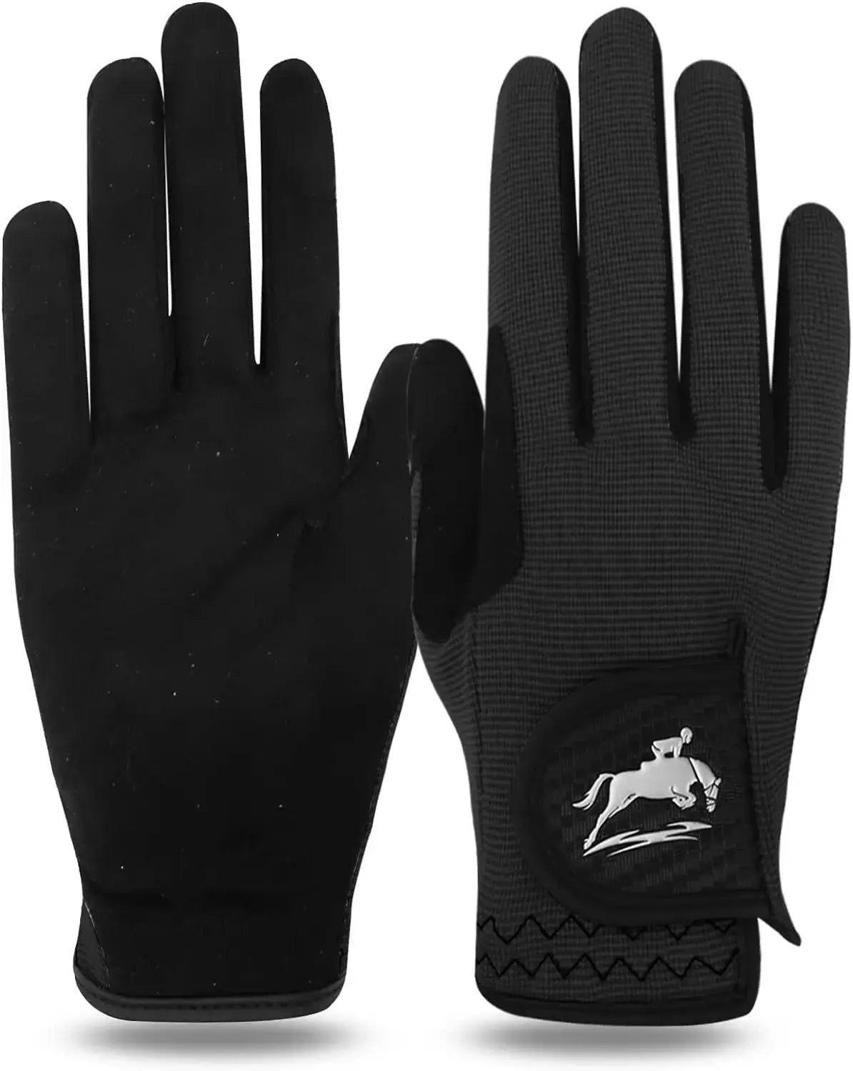 Horse Riding Gloves Equestrian Women Mesh Breathable Lightweight Color Pack, Comfortable Grip All Weather