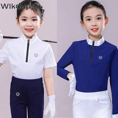 Children's Equestrian Outfits - Horseback Riding Boys or Girls Shirts and Breeches