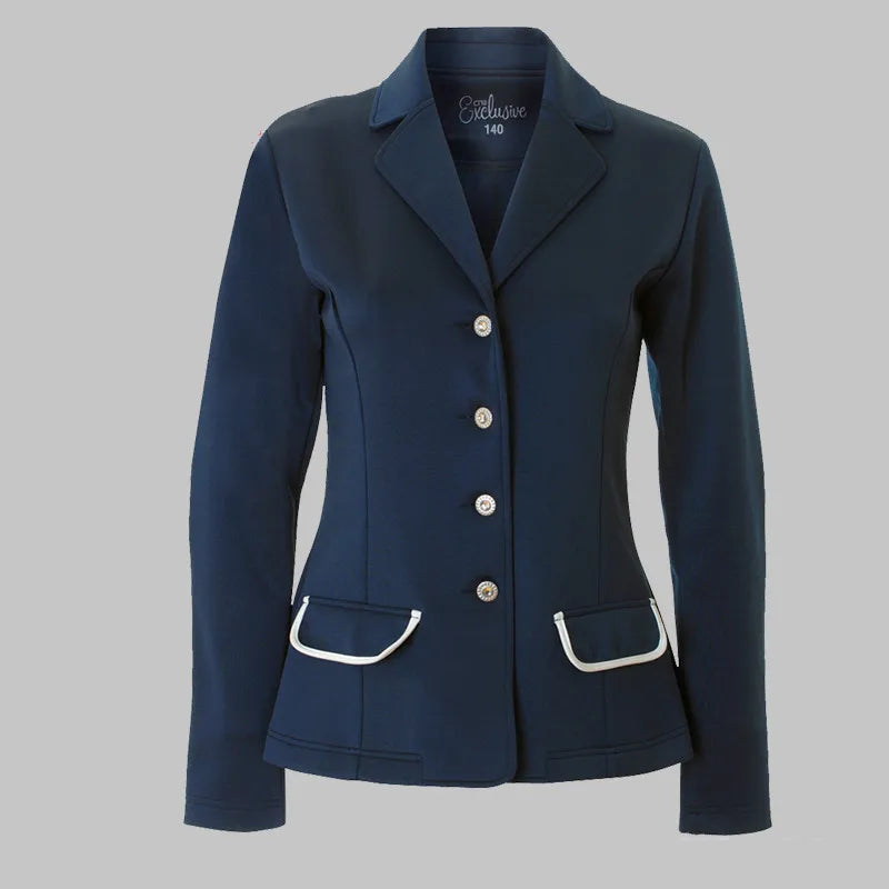 Horse Riding Jacket Clothes For Women Lady Blazer Coat Equestrian Slim Fit Cotton Top Horse Back Rider Equipment Female Clothing