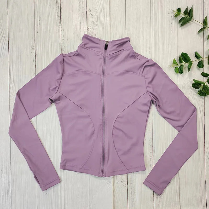 Quick Dry Zipper Horse Riding Jacket Tops Base Layer Women Equestrian Competition Long Sleeve Coat Equestrian Training Shirts